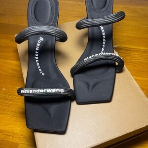 Alexander Wang Black Strappy Sandals